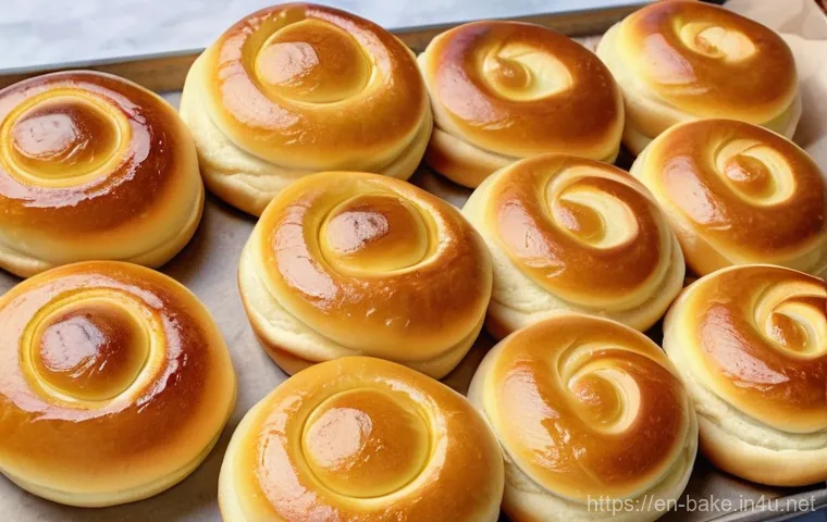 커스터드 크림빵 제조법 - **Prompt 2: "The Gentle Art of Dough Proofing"**
    A serene kitchen scene focusing on a large, sof...